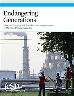Cover of UCS report, Endangering Generations