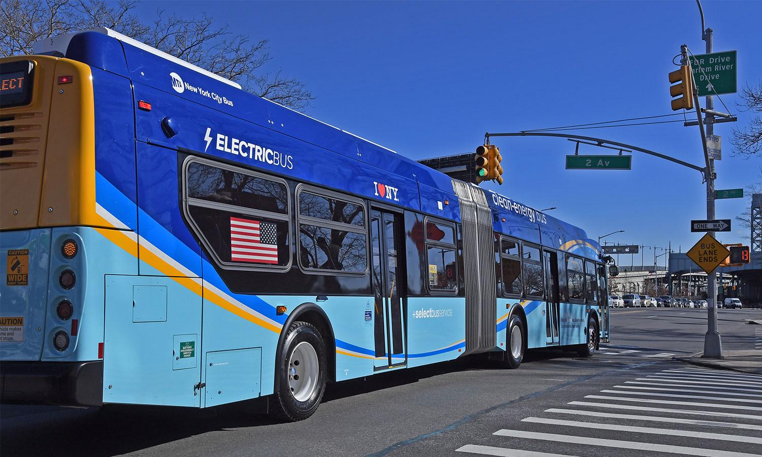 an mta zero emissions transit bus