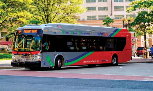 Electric bus in Washington DC