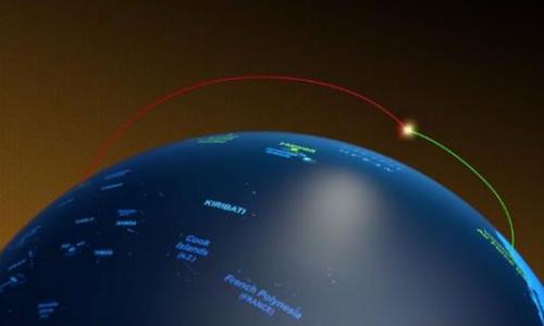 Detail of screenshot from Missile Defense Agency's FG-15 video