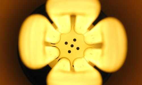 Closeup image of a lightbulb.