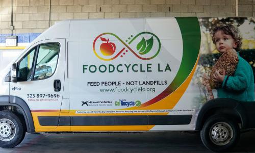 a battery electric food delivery for Foodcycle LA
