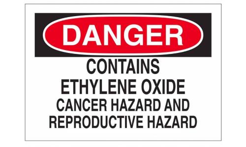 OSHA warning sign for Ethylene Oxide