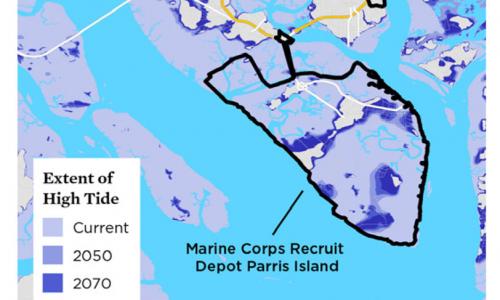 Marine Corps Parris Island Map   Gw Impacts Military Map Parris Island Flooding 